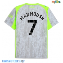 Camisa de time de futebol Manchester City Omar Marmoush #7 Replicas 3º Equipamento 2025-26 Manga Curta